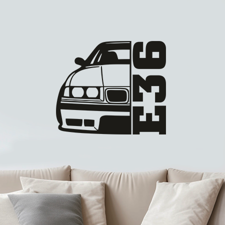 Naklejka na ścianę BMW E36